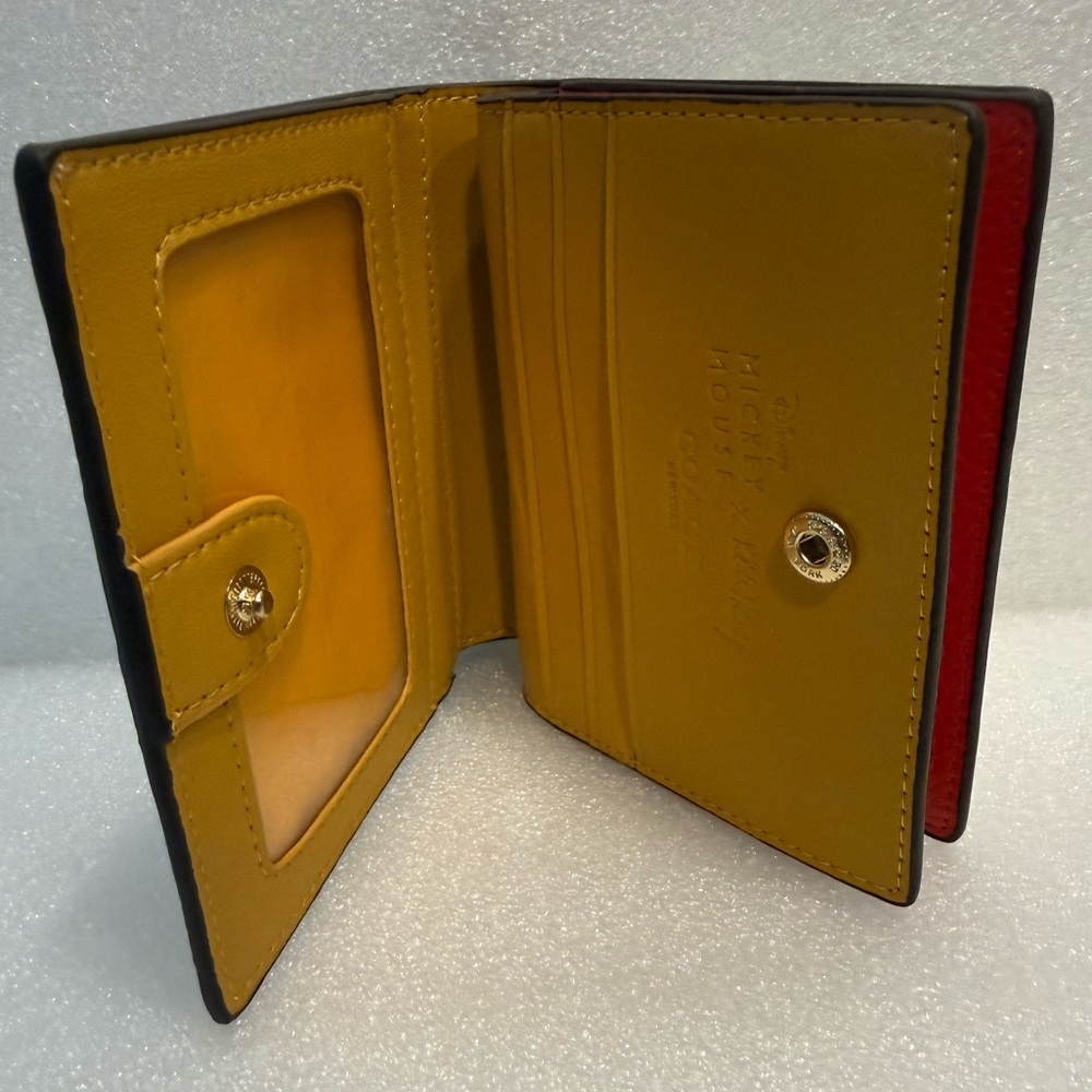 Coach x Disney x Keith Haring UFO Mickey Button Snap Wallet - Picture 7 of 8